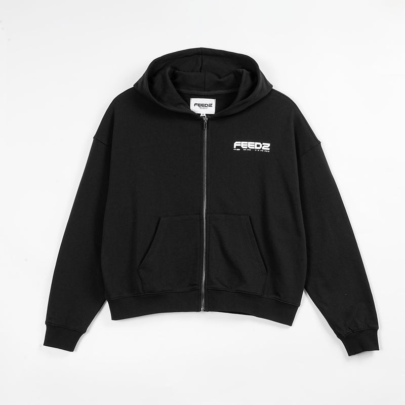 PURE ZIPPER - BLACK Feedz