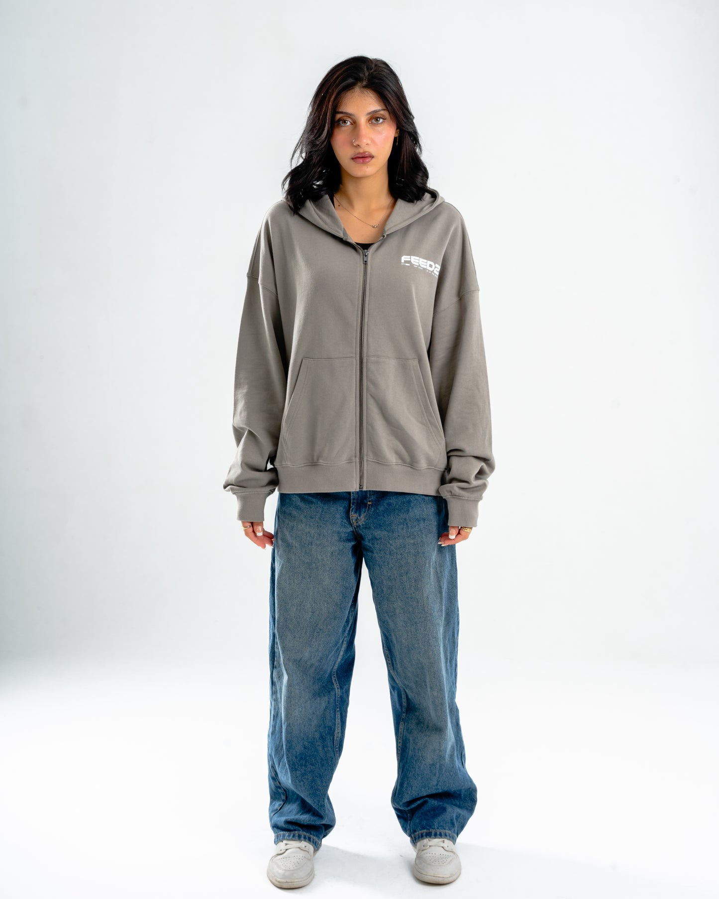 PURE ZIPPER - OLIVE GREEN
