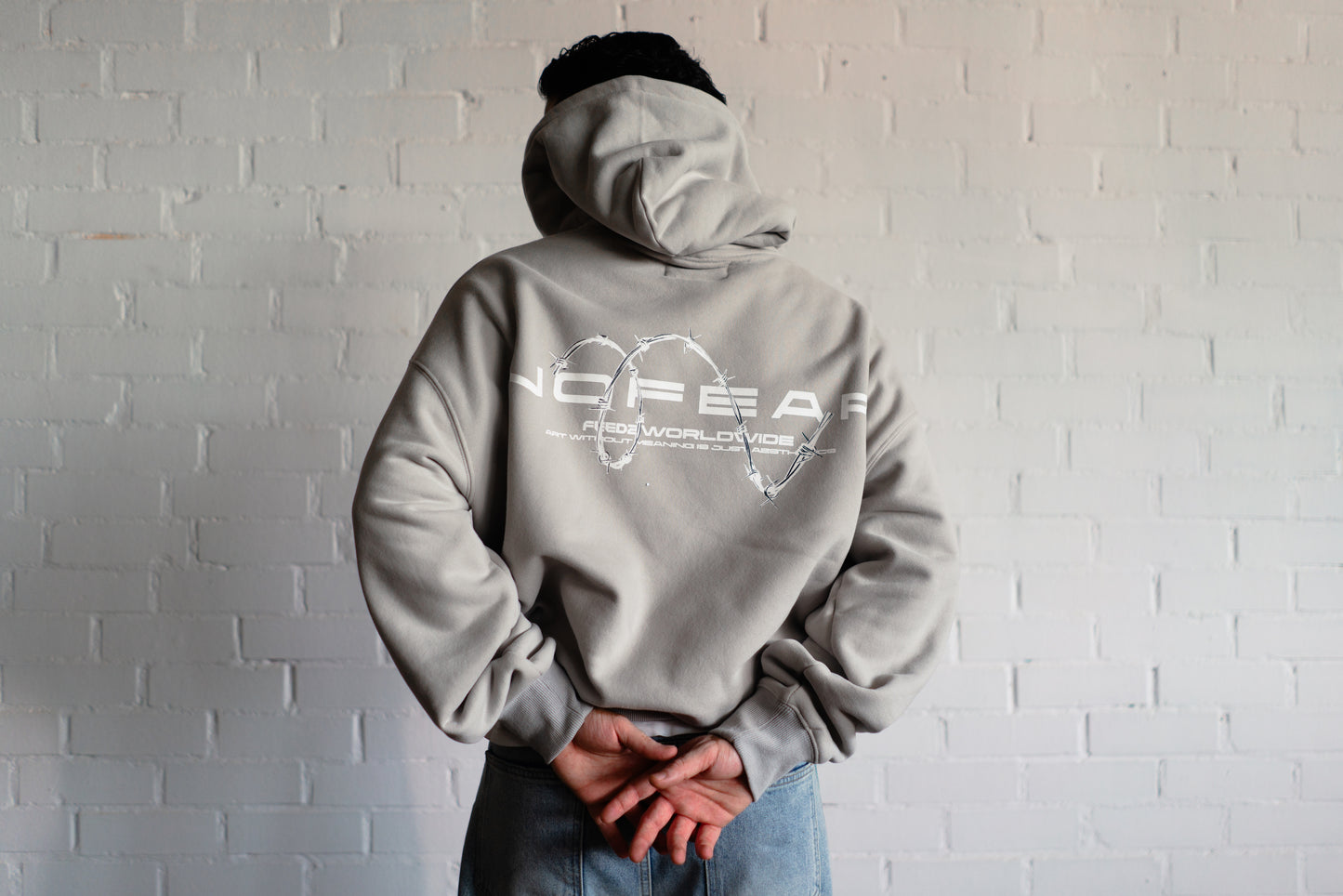 NoFear Hoodie - Light Grey