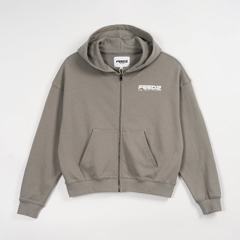 PURE ZIPPER - OLIVE GREEN Feedz