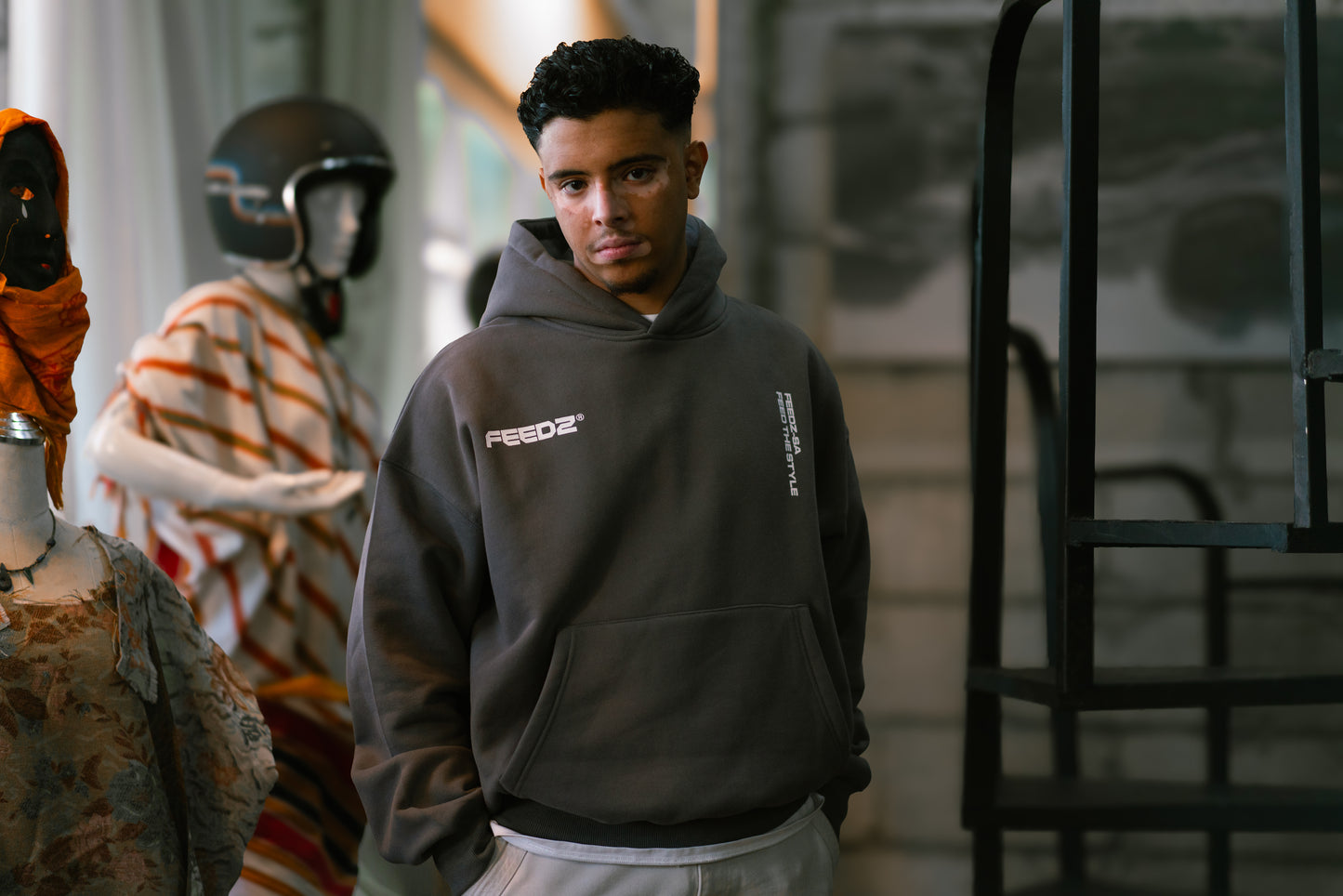 Stay Weird Hoodie - Dark Grey