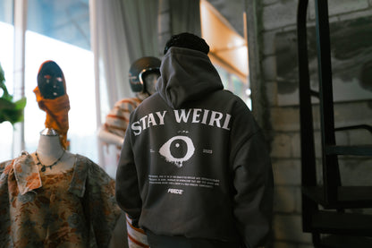 Stay Weird Hoodie - Dark Grey