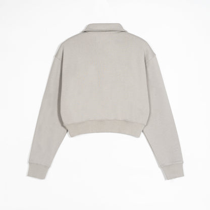 Feedz Club Women Cropped Zip Sweatshirt Feedz