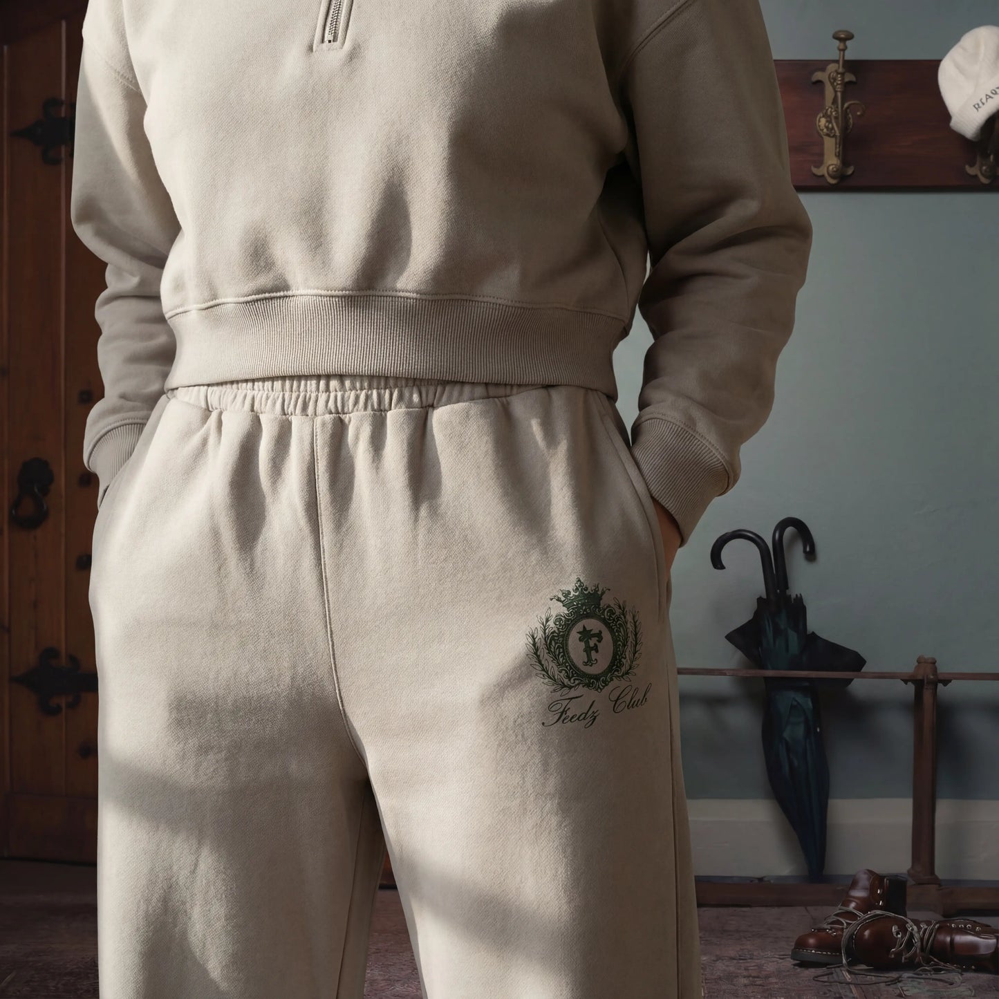 Feedz Club Women Wide-Leg Sweatpants